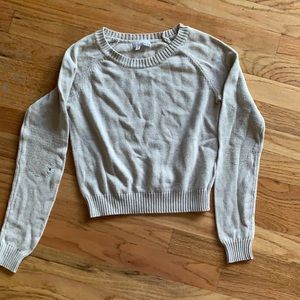 Nordstrom, cropped tan sweater, size xs